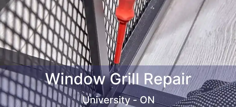  Window Grill Repair University - ON