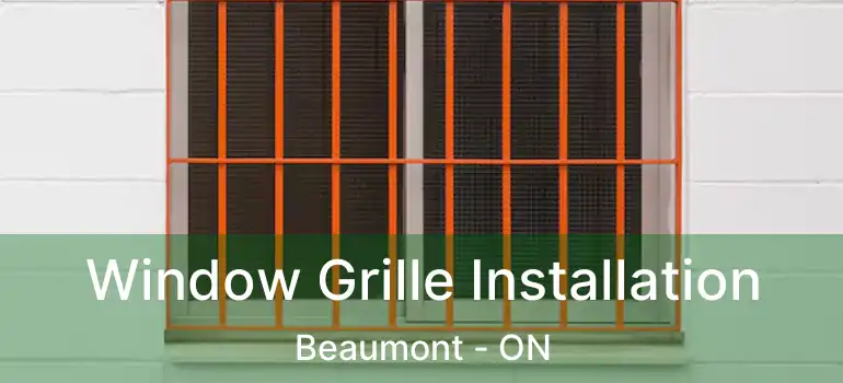 Window Grille Installation Beaumont - ON
