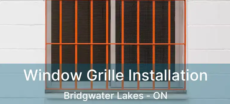  Window Grille Installation Bridgwater Lakes - ON