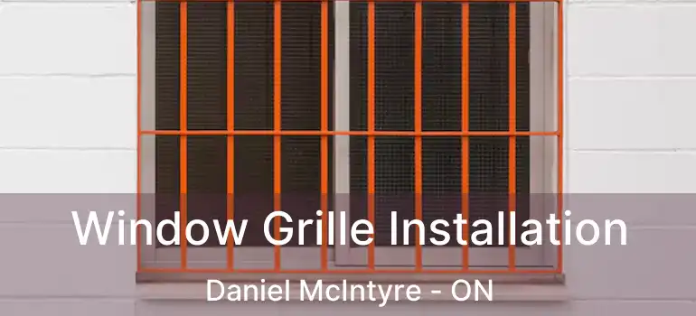  Window Grille Installation Daniel McIntyre - ON