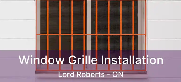 Window Grille Installation Lord Roberts - ON