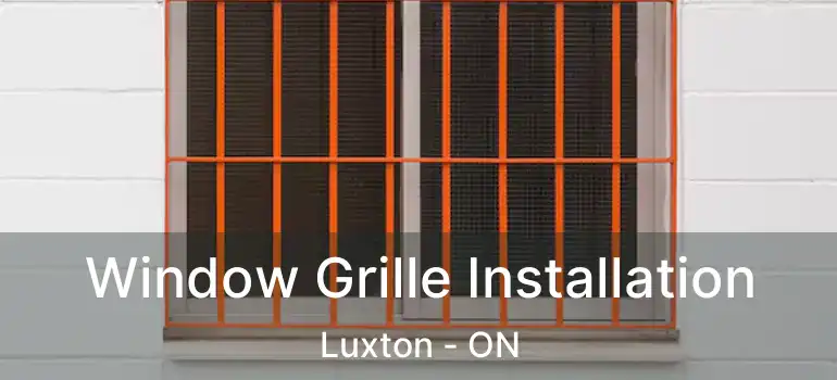  Window Grille Installation Luxton - ON