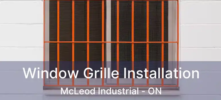  Window Grille Installation McLeod Industrial - ON