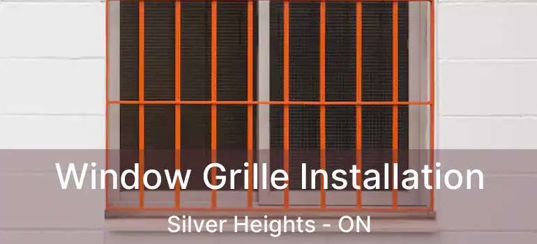  Window Grille Installation Silver Heights - ON