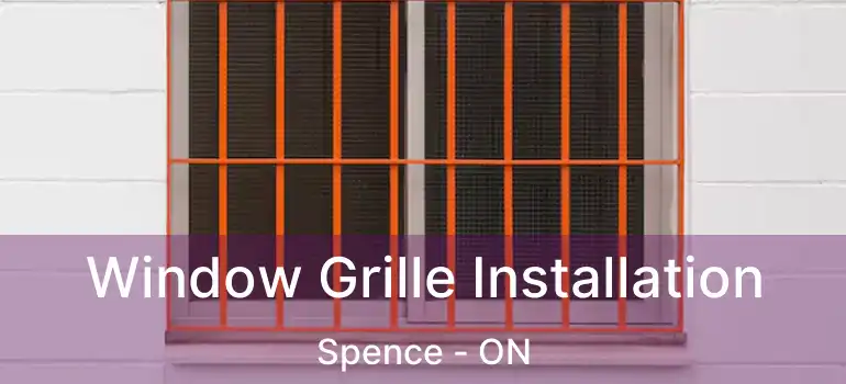  Window Grille Installation Spence - ON