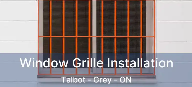  Window Grille Installation Talbot - Grey - ON