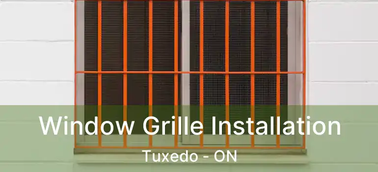  Window Grille Installation Tuxedo - ON