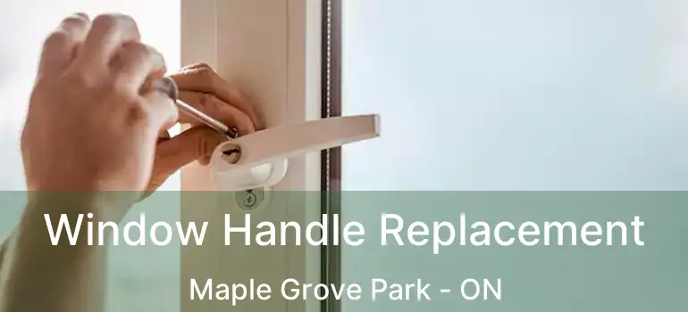  Window Handle Replacement Maple Grove Park - ON