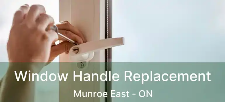  Window Handle Replacement Munroe East - ON