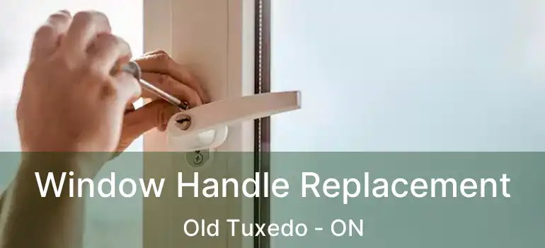  Window Handle Replacement Old Tuxedo - ON