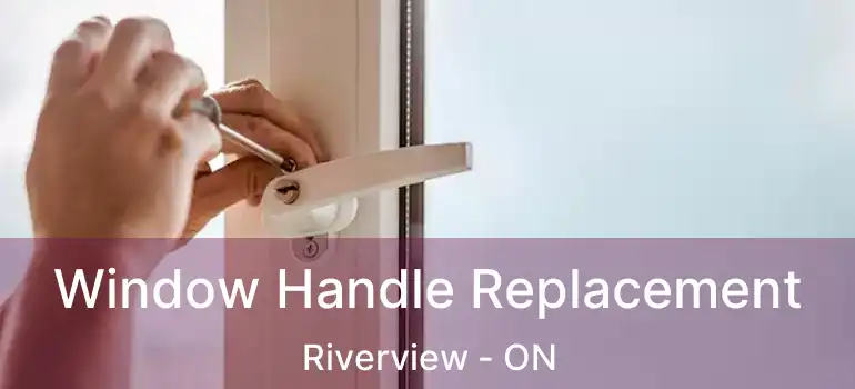  Window Handle Replacement Riverview - ON