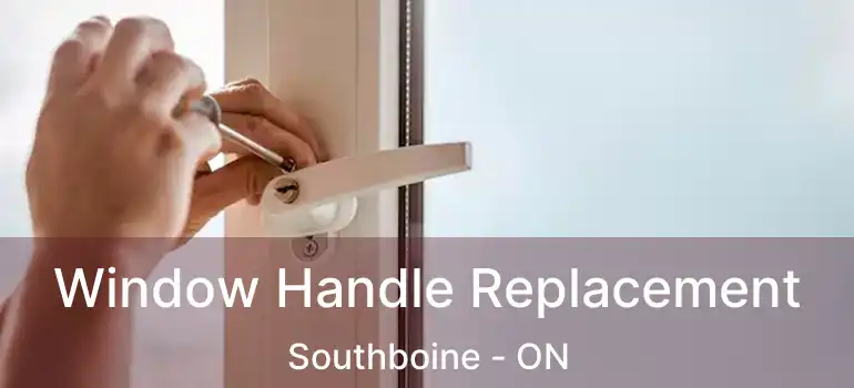  Window Handle Replacement Southboine - ON