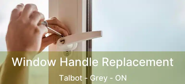  Window Handle Replacement Talbot - Grey - ON