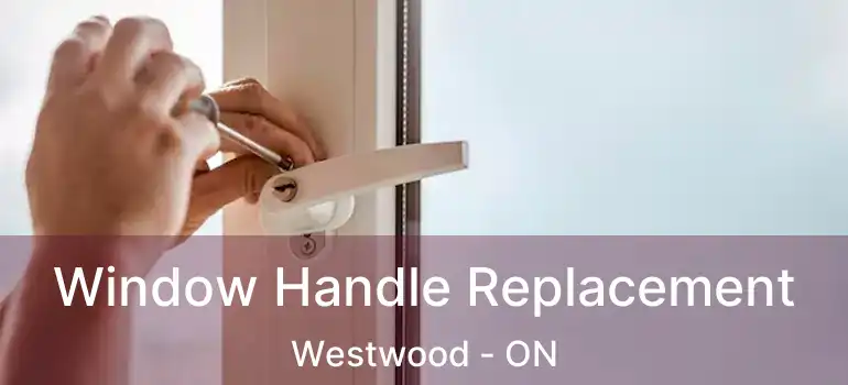  Window Handle Replacement Westwood - ON