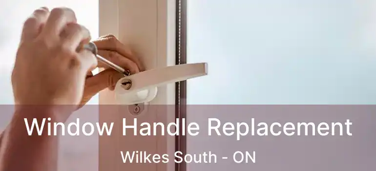  Window Handle Replacement Wilkes South - ON
