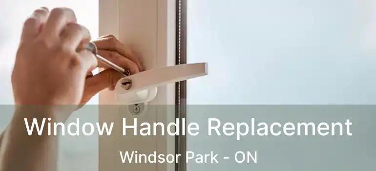  Window Handle Replacement Windsor Park - ON