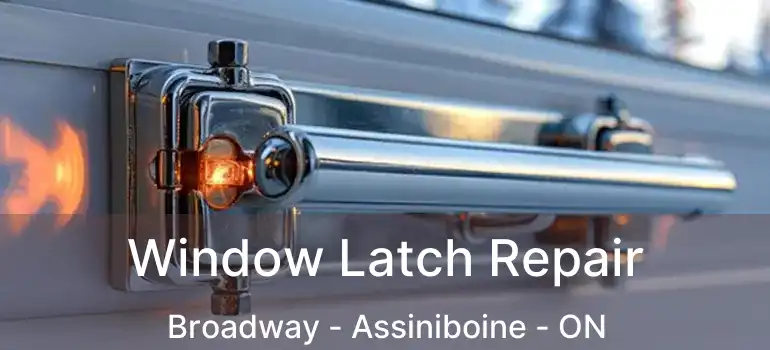  Window Latch Repair Broadway - Assiniboine - ON