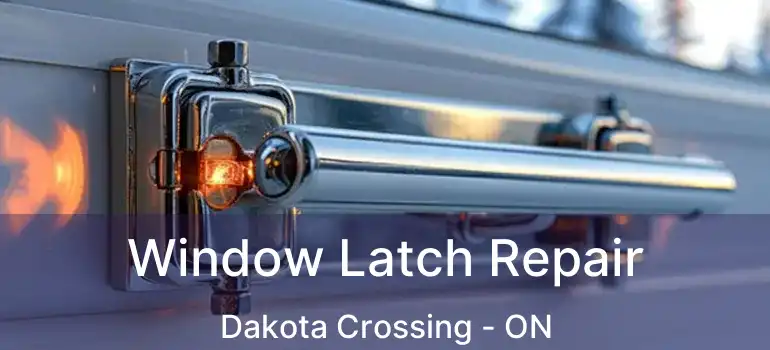  Window Latch Repair Dakota Crossing - ON