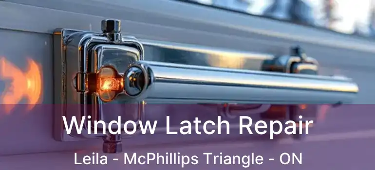  Window Latch Repair Leila - McPhillips Triangle - ON