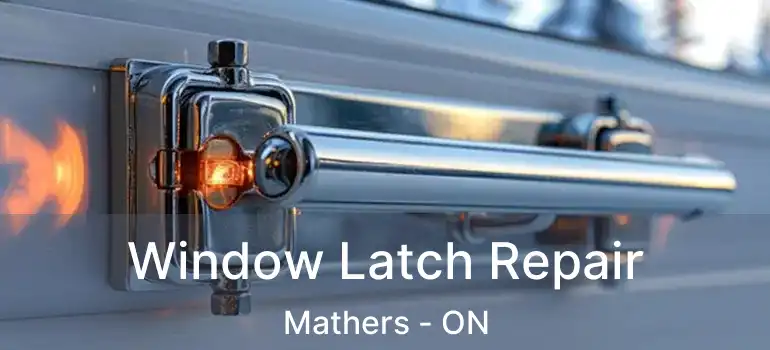  Window Latch Repair Mathers - ON