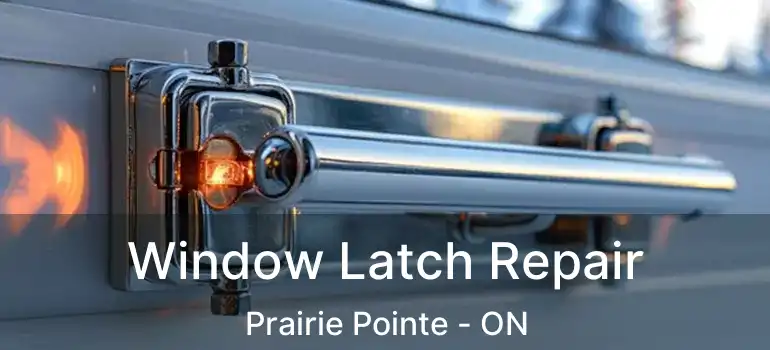 Window Latch Repair Prairie Pointe - ON