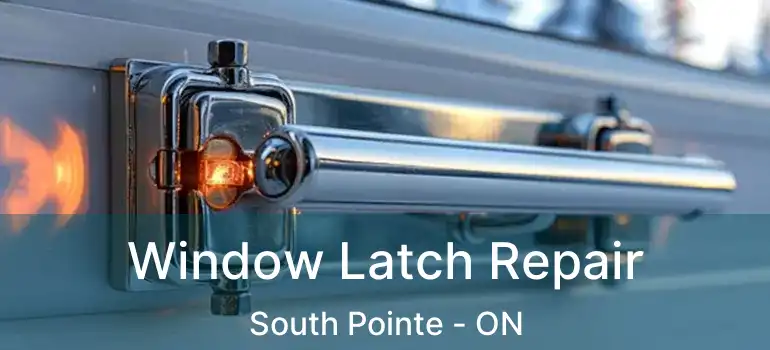  Window Latch Repair South Pointe - ON