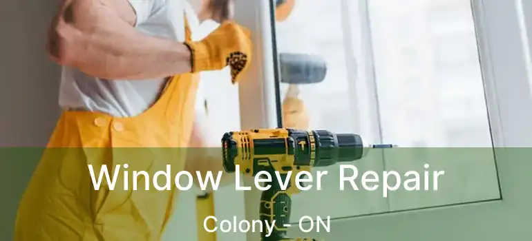  Window Lever Repair Colony - ON