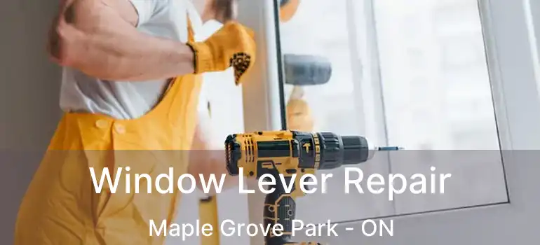  Window Lever Repair Maple Grove Park - ON