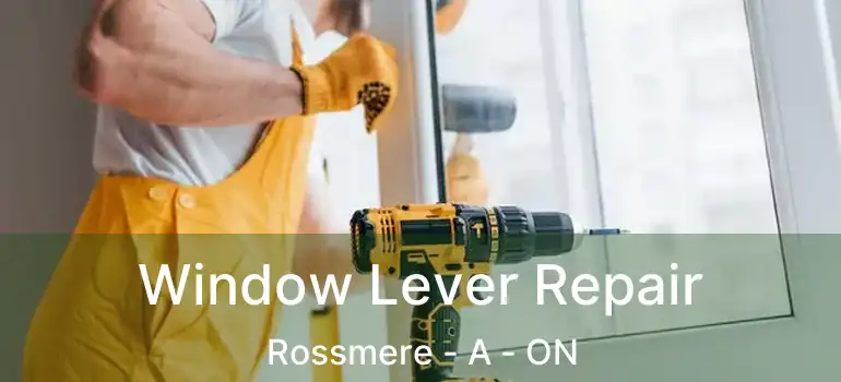  Window Lever Repair Rossmere - A - ON