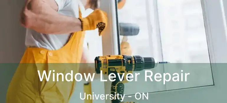  Window Lever Repair University - ON