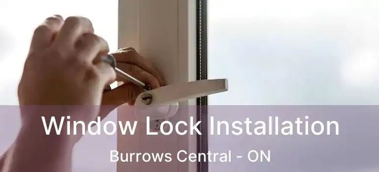  Window Lock Installation Burrows Central - ON