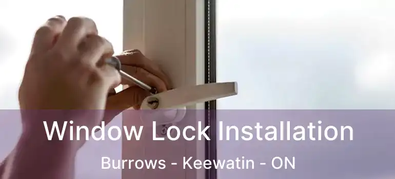  Window Lock Installation Burrows - Keewatin - ON