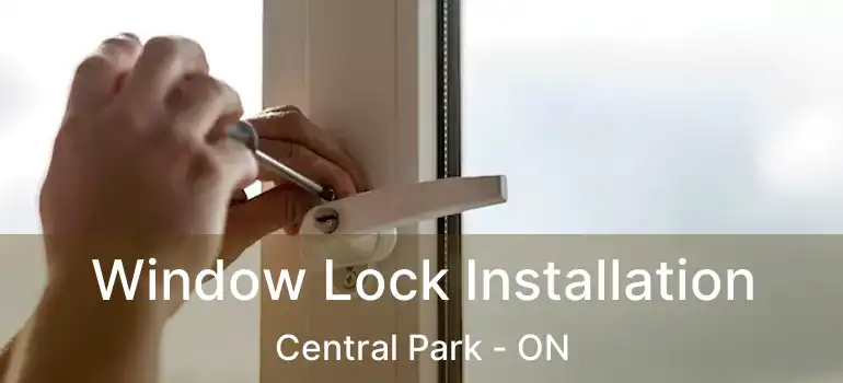  Window Lock Installation Central Park - ON