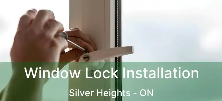  Window Lock Installation Silver Heights - ON