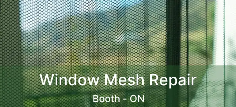  Window Mesh Repair Booth - ON