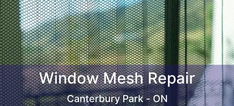  Window Mesh Repair Canterbury Park - ON