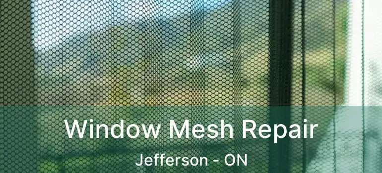  Window Mesh Repair Jefferson - ON