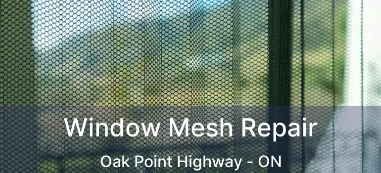 Window Mesh Repair Oak Point Highway - ON