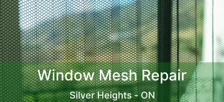  Window Mesh Repair Silver Heights - ON