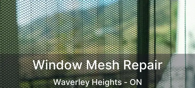  Window Mesh Repair Waverley Heights - ON