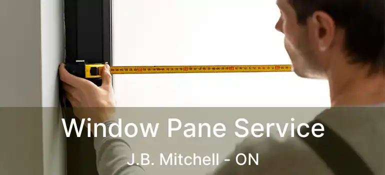 Window Pane Service J.B. Mitchell - ON