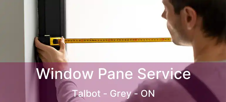  Window Pane Service Talbot - Grey - ON