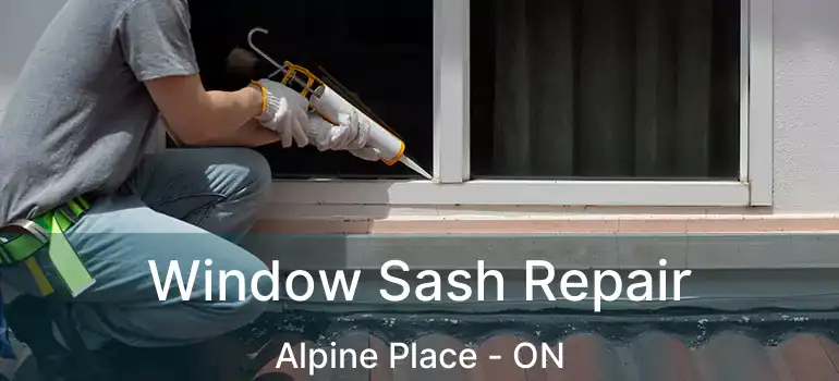  Window Sash Repair Alpine Place - ON