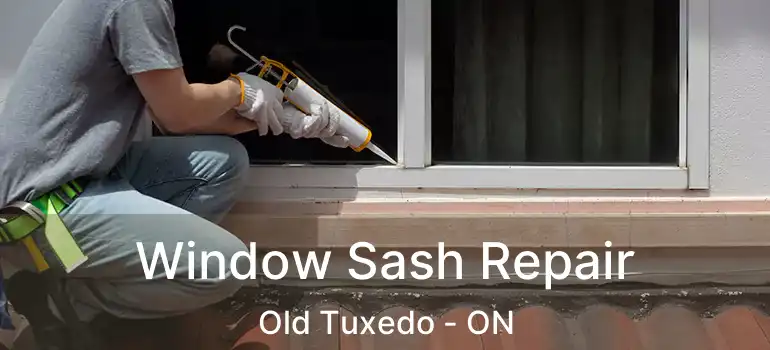  Window Sash Repair Old Tuxedo - ON