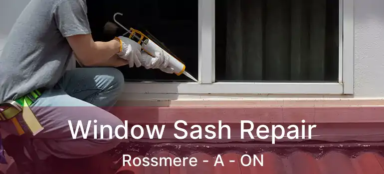  Window Sash Repair Rossmere - A - ON