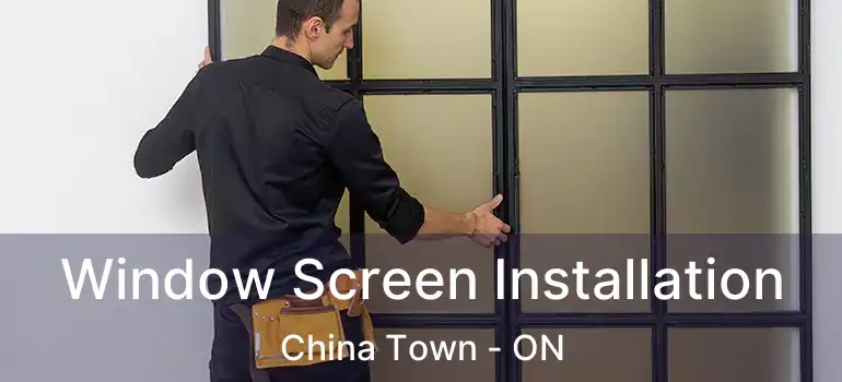  Window Screen Installation China Town - ON