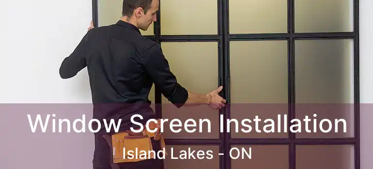  Window Screen Installation Island Lakes - ON