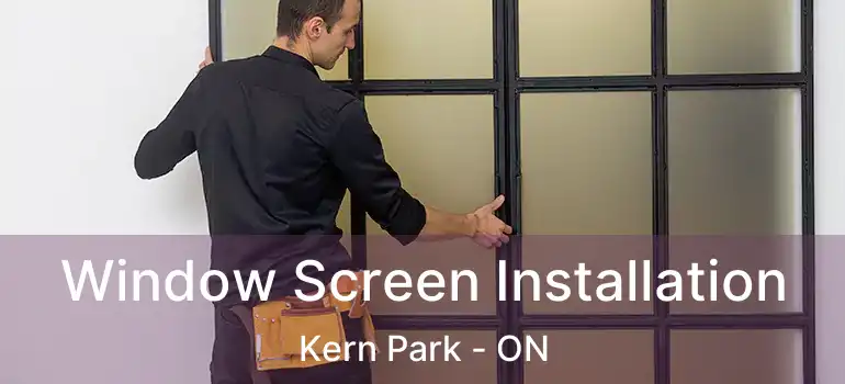  Window Screen Installation Kern Park - ON