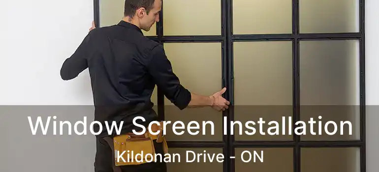  Window Screen Installation Kildonan Drive - ON