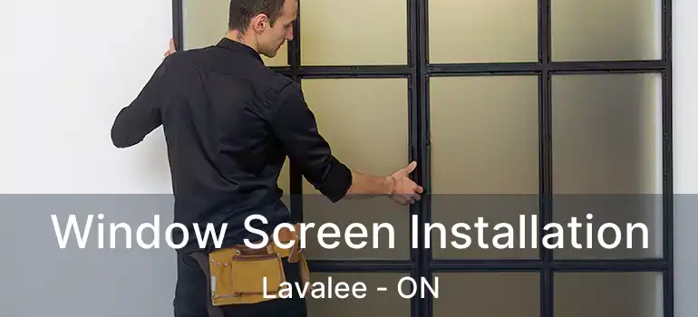  Window Screen Installation Lavalee - ON